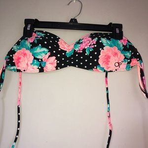 Floral bikini top